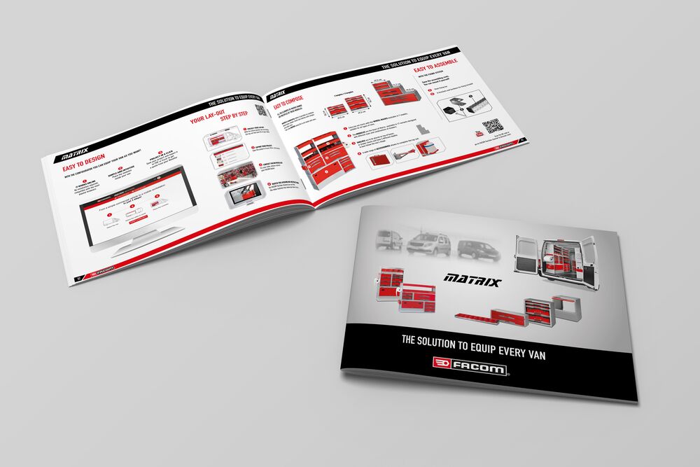 Open pages of Facom Matrix System Brochure. Open pages of Facom Matrix System Brochure.