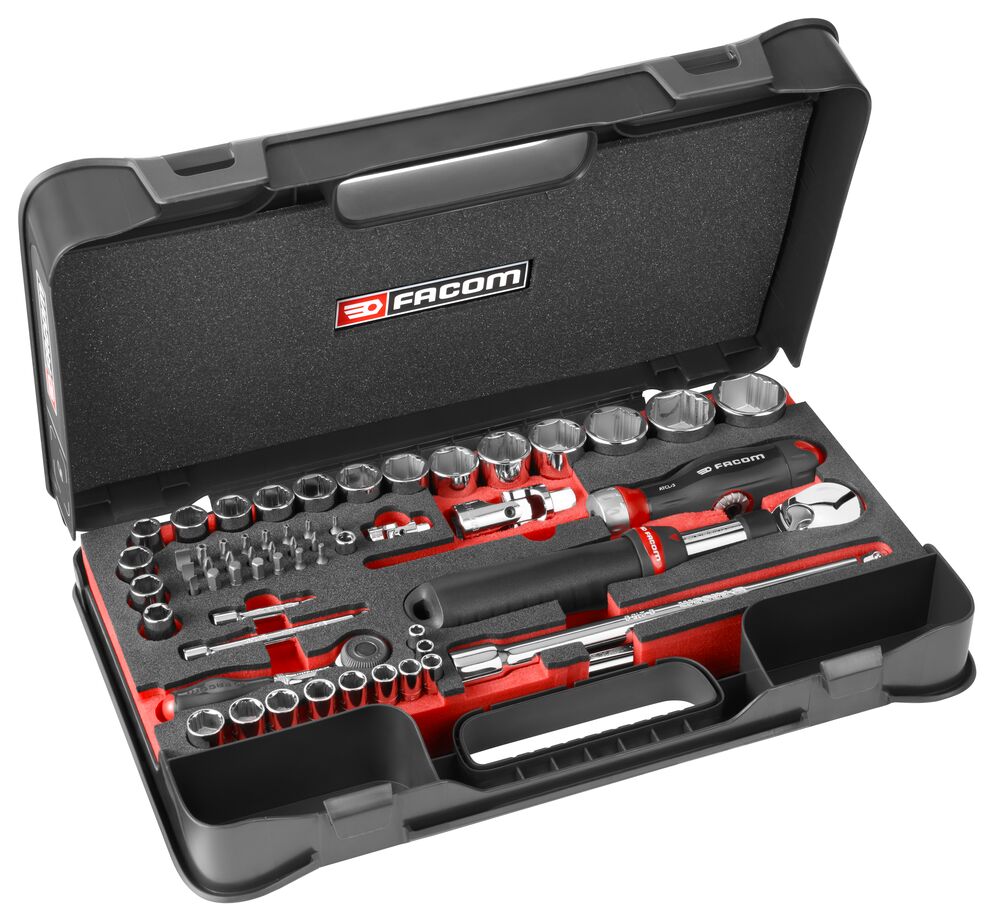 1/4’’-1/2'' OGV® GRIP 6-point socket set - 60 tools 1/4’’-1/2'' OGV® GRIP 6-point socket set - 60 tools