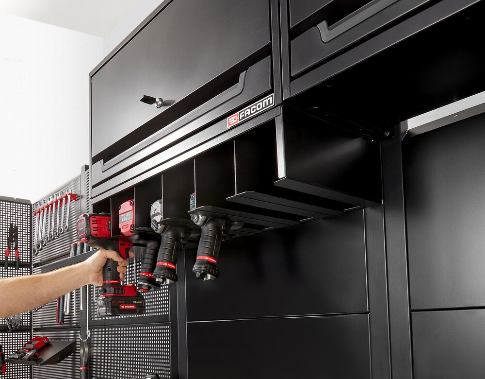 Powertool rack unit RWS2 black Powertool rack unit RWS2 black