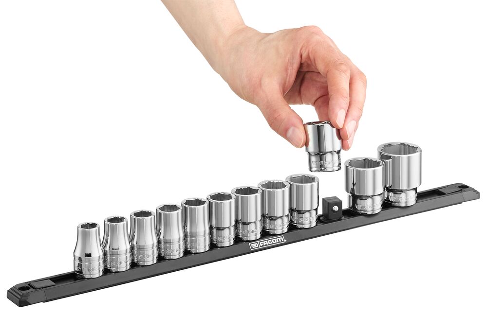 1/4’’ OGV® GRIP 6-point socket set - 38 tools 1/4’’ OGV® GRIP 6-point socket set - 38 tools