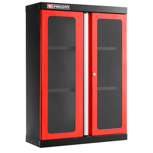 JLS3 TOP UNIT 2 GLAZED DOORS RED